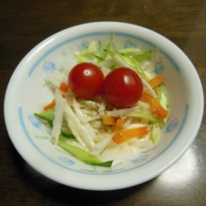 ドレッシングの味が良くて好評でした。
また、何度も作りたいと思います。
ごちそうさまでした
(#^.^#)